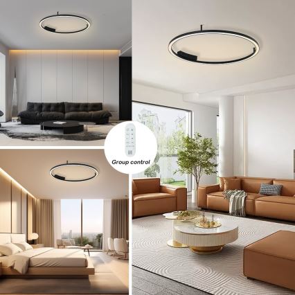 Immax NEO 07246-80 - LED Prigušiva plafonjera FINO LED/55W/230V 80cm Tuya + Daljinski upravljač