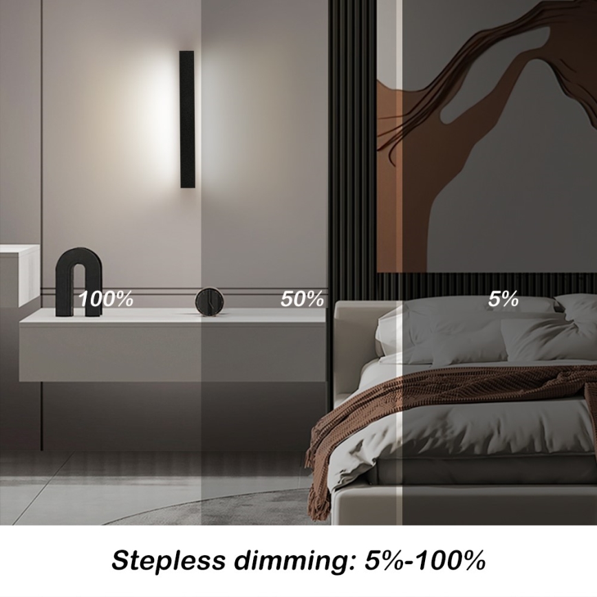 Immax NEO 07247L - LED Prigušiva spoljašnja zidna lampa LINK LED/40W/230V Wi-Fi Tuya IP44 + Daljinski upravljač