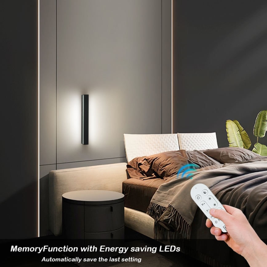 Immax NEO 07247L - LED Prigušiva spoljašnja zidna lampa LINK LED/40W/230V Wi-Fi Tuya IP44 + Daljinski upravljač