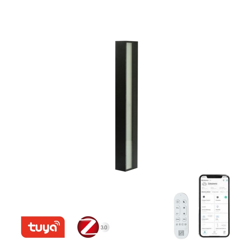 Immax NEO 07247L - LED Prigušiva spoljašnja zidna lampa LINK LED/40W/230V Wi-Fi Tuya IP44 + Daljinski upravljač