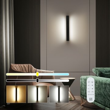 Immax NEO 07247L - LED Prigušiva spoljašnja zidna lampa LINK LED/40W/230V Wi-Fi Tuya IP44 + Daljinski upravljač