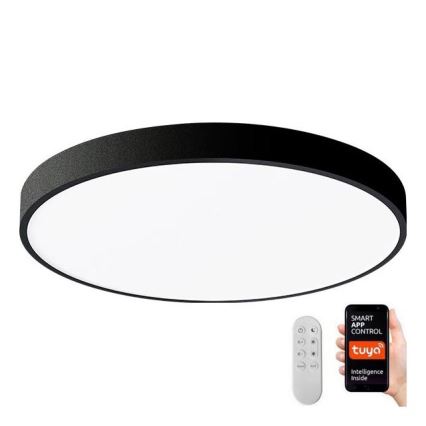Immax NEO 07248L - LED Prigušiva plafonjera NEO LITE SEMPLICI LED/36W/230V 3000-6000K Wi-Fi Tuya crno + Daljinski upravljač