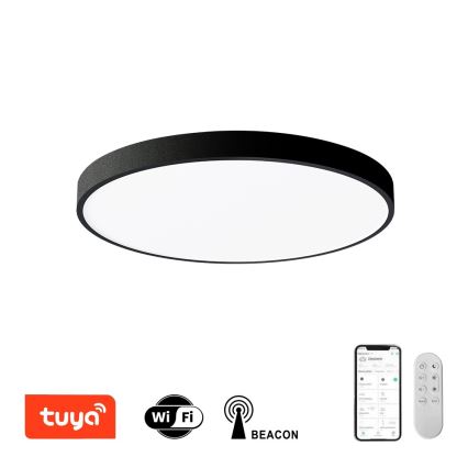 Immax NEO 07249L - LED Prigušiva plafonjera NEO LITE SEMPLICI LED/48W/230V 3000-6000K Wi-Fi Tuya crno + Daljinski upravljač