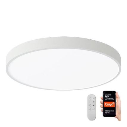 Immax NEO 07251L - LED Prigušiva plafonjera NEO LITE SEMPLICI LED/36W/230V 3000-6000K Wi-Fi Tuya bela + Daljinski upravljač