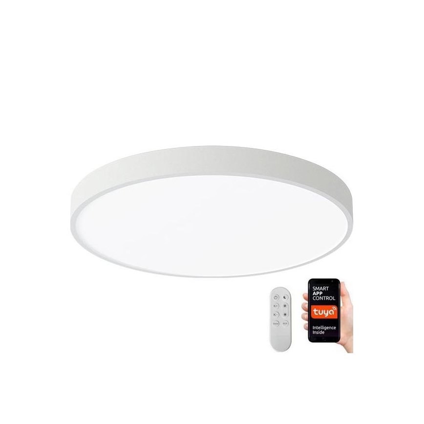 Immax NEO 07251L - LED Prigušiva plafonjera NEO LITE SEMPLICI LED/36W/230V 3000-6000K Wi-Fi Tuya bela + Daljinski upravljač