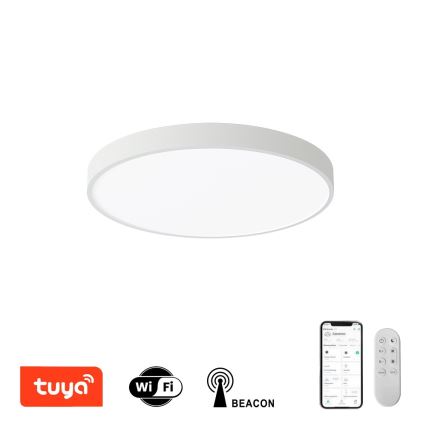Immax NEO 07251L - LED Prigušiva plafonjera NEO LITE SEMPLICI LED/36W/230V 3000-6000K Wi-Fi Tuya bela + Daljinski upravljač