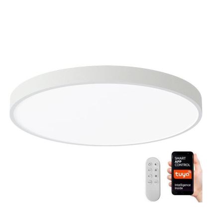 Immax NEO 07252L - LED Prigušiva plafonjera NEO LITE SEMPLICI LED/48W/230V 3000-6000K Wi-Fi Tuya bela + Daljinski upravljač