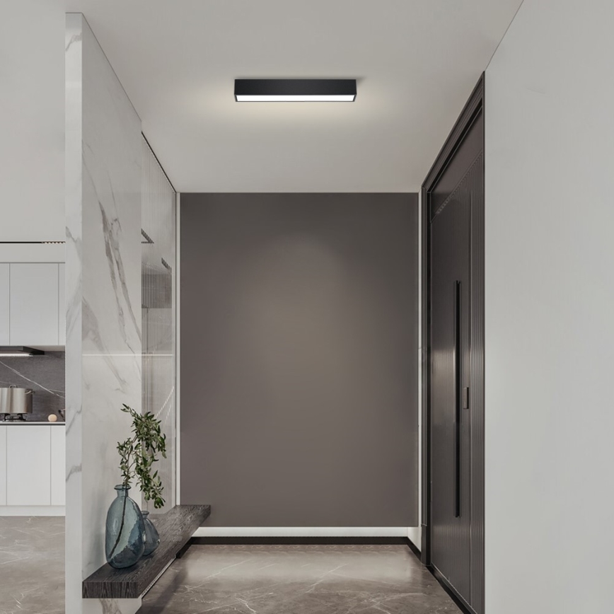 Immax NEO 07254L - LED Prigušiva plafonjera NEO LITE LUNGO LED/20W/230V 3000-6000K Wi-Fi Tuya crno + Daljinski upravljač