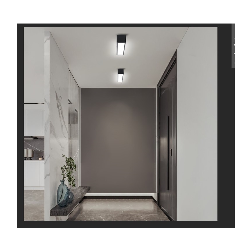 Immax NEO 07254L - LED Prigušiva plafonjera NEO LITE LUNGO LED/20W/230V 3000-6000K Wi-Fi Tuya crno + Daljinski upravljač