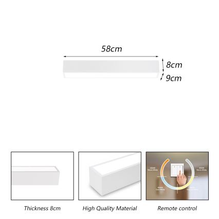 Immax NEO 07257L - LED Prigušiva plafonjera NEO LITE LUNGO LED/20W/230V 3000-6000K Wi-Fi Tuya bela + Daljinski upravljač