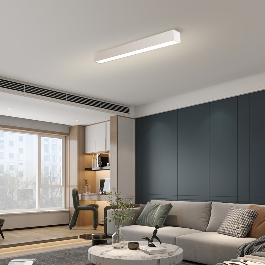 Immax NEO 07258L - LED Prigušiva plafonjera NEO LITE LUNGO LED/29W/230V 3000-6000K Wi-Fi Tuya bela + Daljinski upravljač