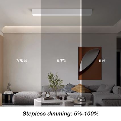 Immax NEO 07258L - LED Prigušiva plafonjera NEO LITE LUNGO LED/29W/230V 3000-6000K Wi-Fi Tuya bela + Daljinski upravljač
