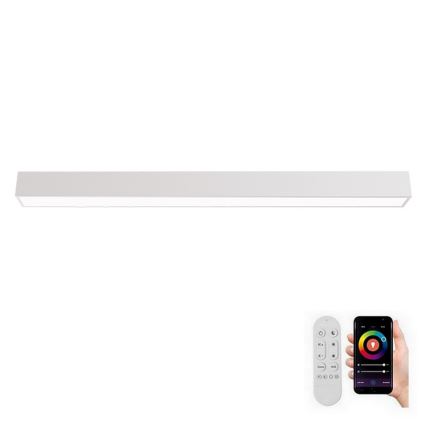 Immax NEO 07259L - LED Prigušiva plafonjera NEO LITE LUNGO LED/38W/230V 3000-6000K Wi-Fi Tuya bela + Daljinski upravljač