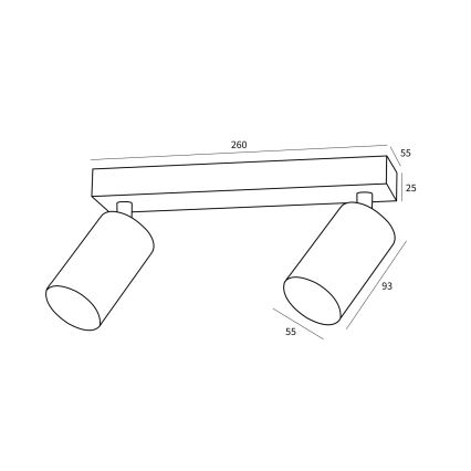 Immax NEO 07262W - LED RGB+CCT prigušiva ugradna spot svetiljka NEO LITE PUNTO 2xGU10/6W/230V Wi-Fi Tuya