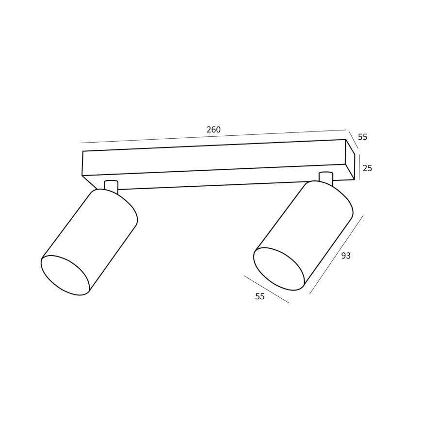 Immax NEO 07262W - LED RGB+CCT prigušiva ugradna spot svetiljka NEO LITE PUNTO 2xGU10/6W/230V Wi-Fi Tuya