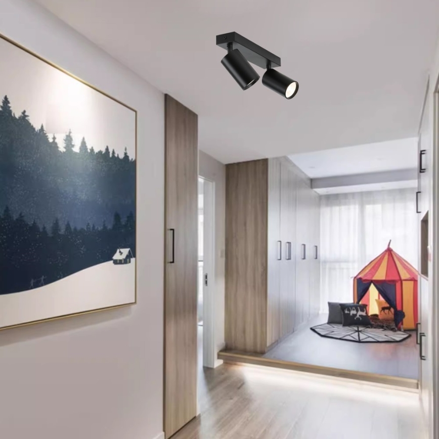Immax NEO 07262W - LED RGB+CCT Prigušivo reflektorsko svetlo NEO LITE PUNTO 2xGU10/6W/230V Wi-Fi Tuya
