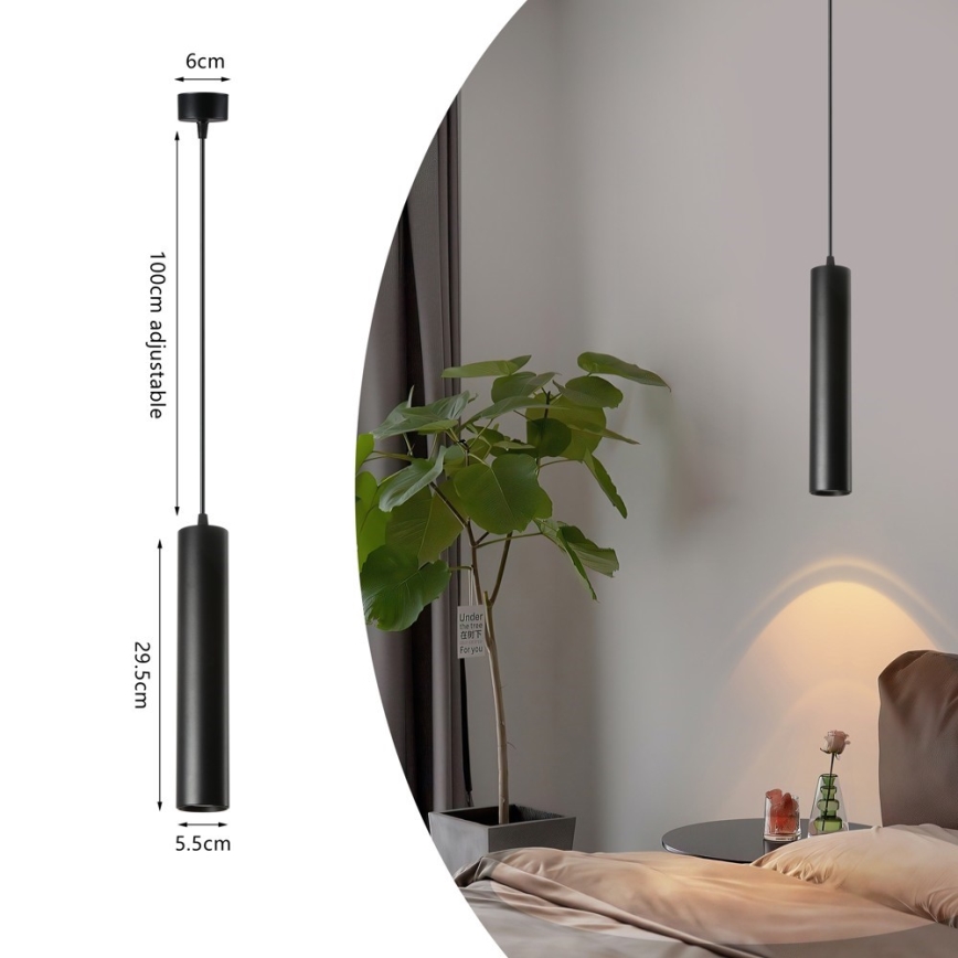 Immax NEO 07271Z - LED RGB+CCT Prigušivi luster na sajli NEO PUNTO 1xGU10/4,8W/230V Tuya