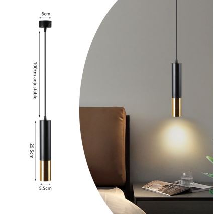 Immax NEO 07273Z - LED RGB+CCT Prigušivi luster na sajli NEO PUNTO 1xGU10/4,8W/230V Tuya