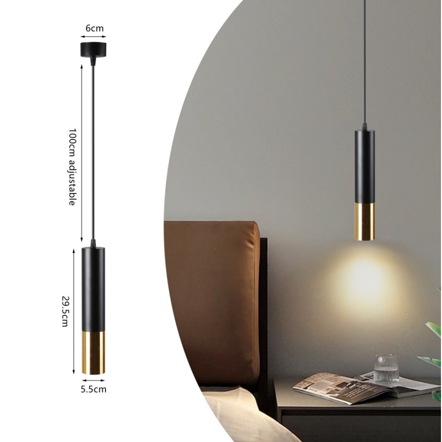Immax NEO 07273Z - LED RGB+CCT Prigušivi luster na sajli NEO PUNTO 1xGU10/4,8W/230V Tuya