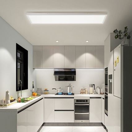 Immax NEO 07276L - LED Prigušiva plafonjera za kupatilo NEO LITE FRAME LED/50W/230V IP44 Wi-Fi Tuya + Daljinski upravljač bela