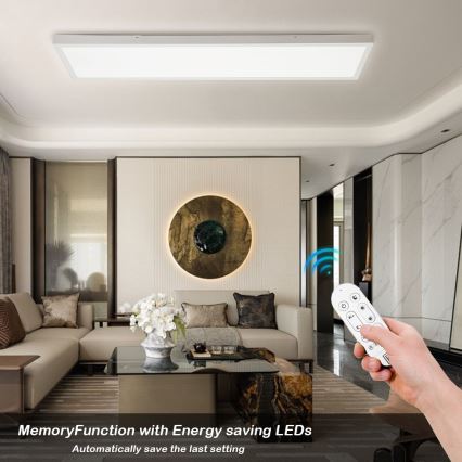 Immax NEO 07276L - LED Prigušiva plafonjera za kupatilo NEO LITE FRAME LED/50W/230V IP44 Wi-Fi Tuya + Daljinski upravljač bela