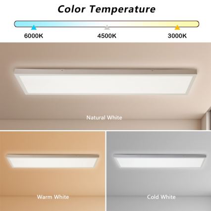 Immax NEO 07276L - LED Prigušiva plafonjera za kupatilo NEO LITE FRAME LED/50W/230V IP44 Wi-Fi Tuya + Daljinski upravljač bela