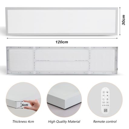 Immax NEO 07276L - LED Prigušiva plafonjera za kupatilo NEO LITE FRAME LED/50W/230V IP44 Wi-Fi Tuya + Daljinski upravljač bela