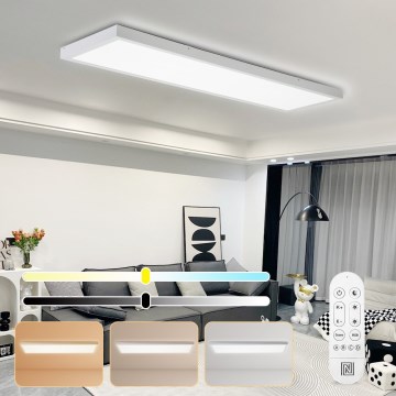 Immax NEO 07276L - LED Prigušiva plafonjera za kupatilo NEO LITE FRAME LED/50W/230V IP44 Wi-Fi Tuya + Daljinski upravljač bela