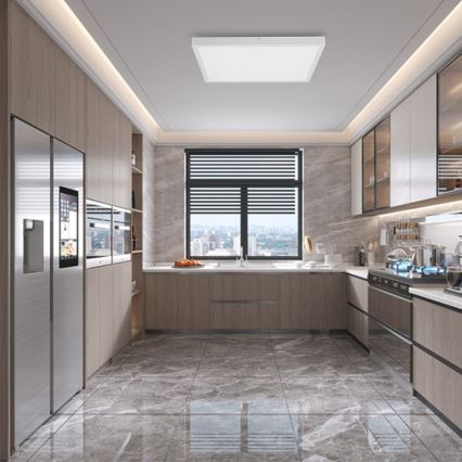 Immax NEO 07277L - LED Prigušiva plafonjera za kupatilo NEO LITE FRAME LED/50W/230V IP44 Wi-Fi Tuya +daljinski upravljač bela