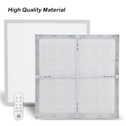 Immax NEO 07277L - LED Prigušiva plafonjera za kupatilo NEO LITE FRAME LED/50W/230V IP44 Wi-Fi Tuya +daljinski upravljač bela