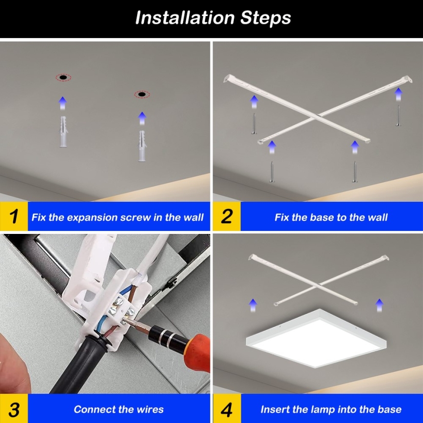 Immax NEO 07277L - LED Prigušiva plafonjera za kupatilo NEO LITE FRAME LED/50W/230V IP44 Wi-Fi Tuya +daljinski upravljač bela