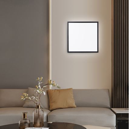 Immax NEO 07279L - LED Prigušiva plafonjera za kupatilo NEO LITE FRAME LED/50W/230V IP44 Wi-Fi Tuya + Daljinski upravljač crno