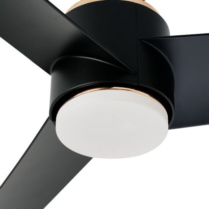 Immax NEO 07280L - LED Prigušivi plafonski ventilator BEAUTY LED/18W/230V Wi-Fi Tuya crno + Daljinski upravljač