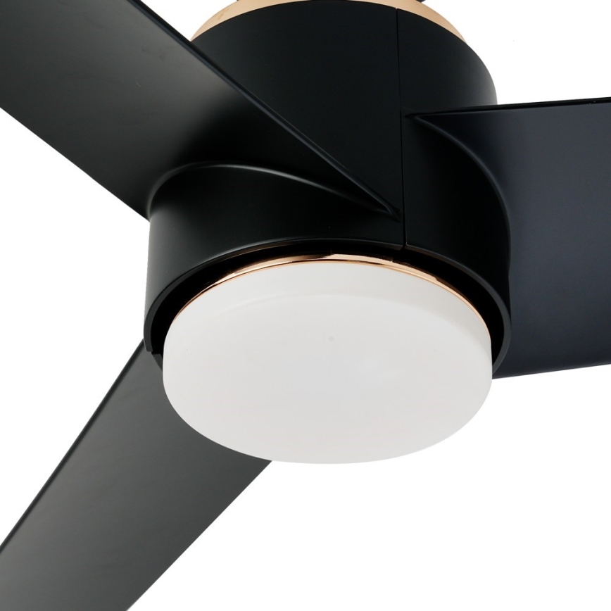 Immax NEO 07280L - LED Prigušivi plafonski ventilator BEAUTY LED/18W/230V Wi-Fi Tuya crno + Daljinski upravljač