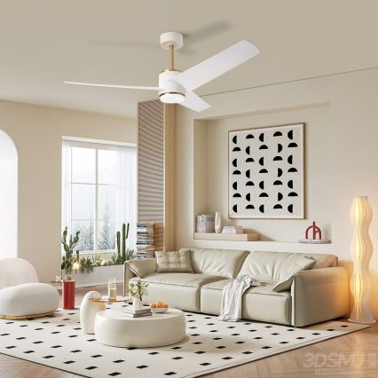 Immax NEO 07281L - LED+CCT prigušiva plafonski ventilator BEAUTY LED/18W/230V 3000/4000/6000K Wi-Fi Tuya + daljinski upravljač