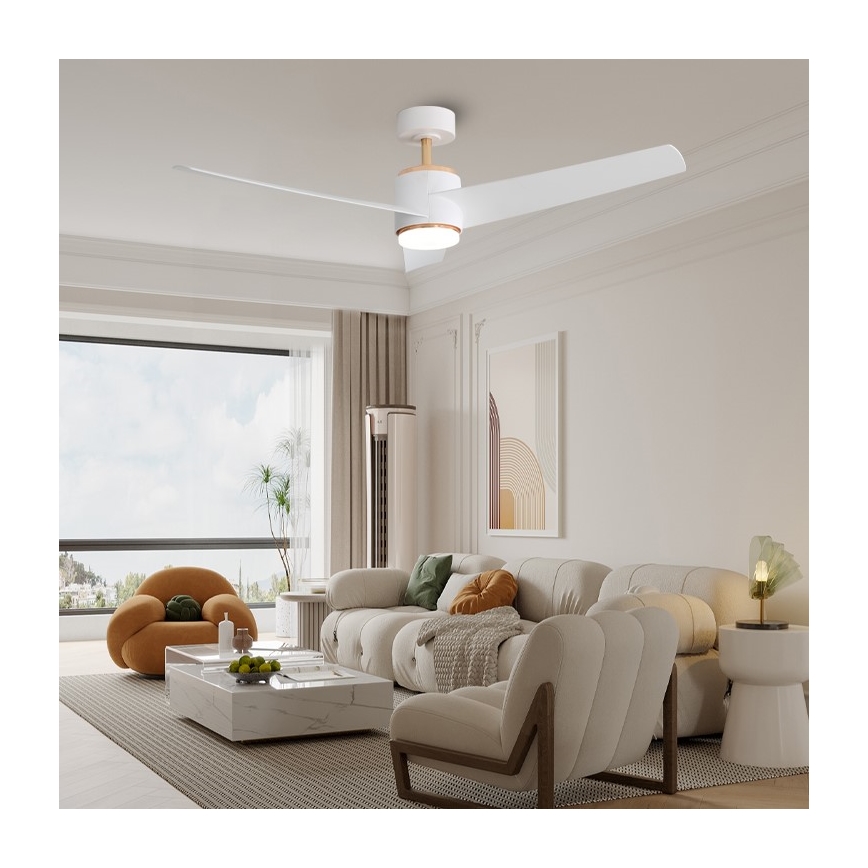 Immax NEO 07281L - LED+CCT prigušiva plafonski ventilator BEAUTY LED/18W/230V 3000/4000/6000K Wi-Fi Tuya + daljinski upravljač