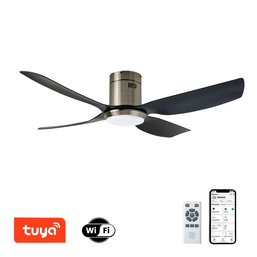 Immax NEO 07282L - LED+CCT prigušiva plafonski ventilator PURE LED/24W/230V 3000/4000/6000K Wi-Fi Tuya + daljinski upravljač