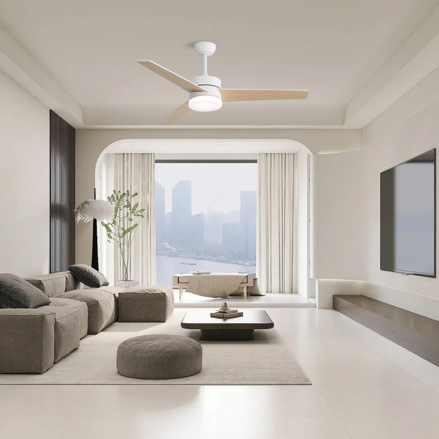 Immax NEO 07284L - LED+CCT prigušiva stropni ventilator VARIABLE LED/24W/230V 3000/4000/6000K Wi-Fi Tuya + daljinski upravljač