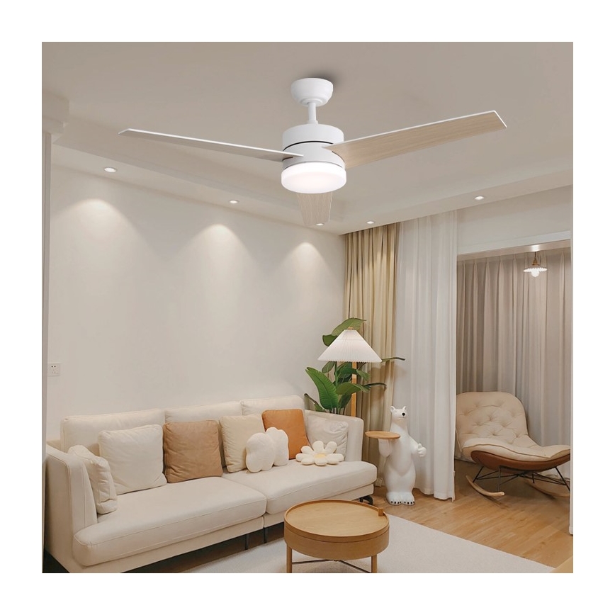 Immax NEO 07284L - LED+CCT prigušiva stropni ventilator VARIABLE LED/24W/230V 3000/4000/6000K Wi-Fi Tuya + daljinski upravljač