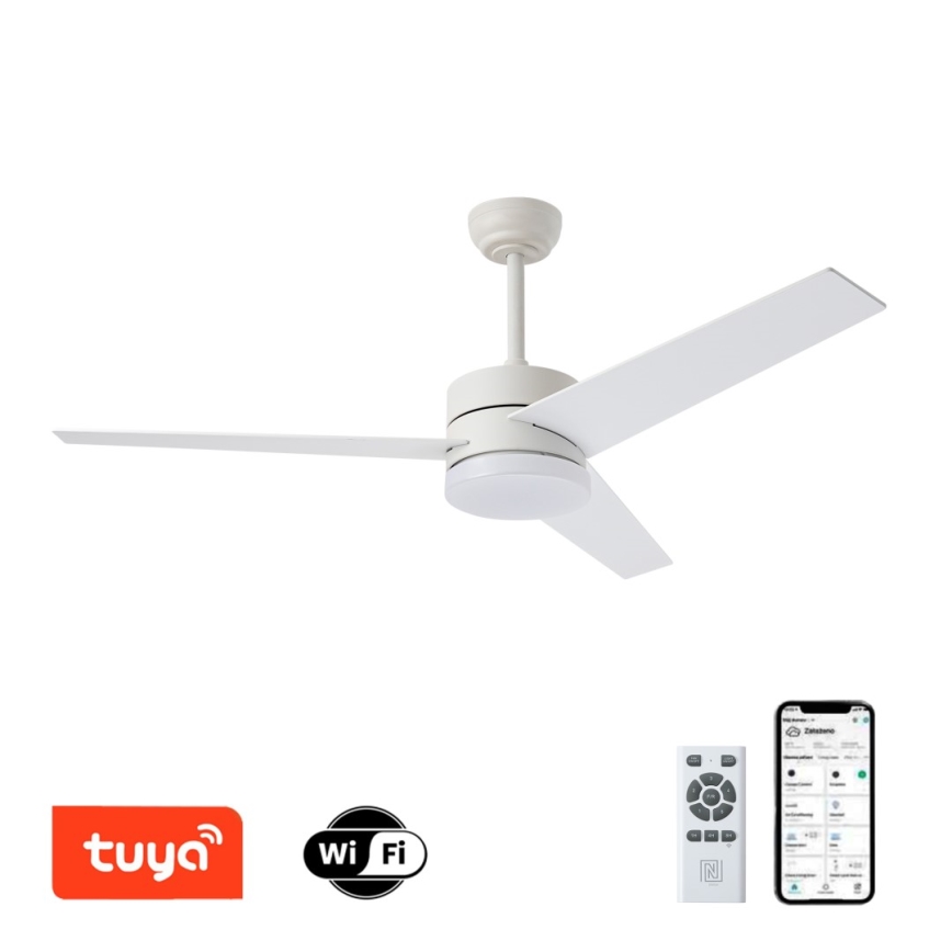 Immax NEO 07284L - LED+CCT prigušiva stropni ventilator VARIABLE LED/24W/230V 3000/4000/6000K Wi-Fi Tuya + daljinski upravljač