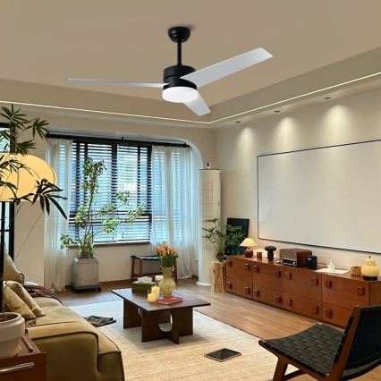 Immax NEO 07285L - LED+CCT plafonski ventilator VARIABLE, sa prigušiva, LED/24W/230V 3000/4000/6000K, Wi-Fi Tuya, prečnik 132 cm + daljinski upravljač