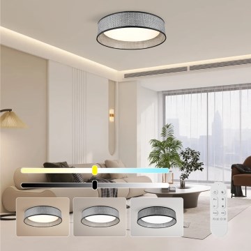 Immax NEO 07287L - LED+CCT prigušiva plafonska lampa LONA LED/36W/230V 3000-6000K Wi-Fi Tuya, prečnik 45,5 cm, sa daljinskim upravljačem
