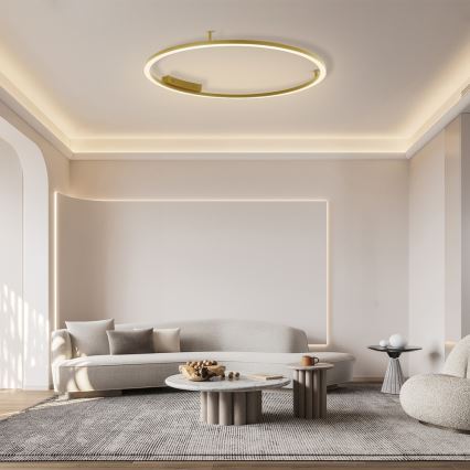 Immax NEO 07290-120G - LED+CCT prigušiva plafonska svetiljka FINO LED/55W/230V 2700-6500K Tuya prečnik 120 cm + daljinski upravljač
