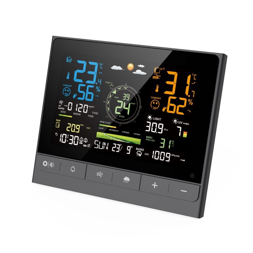Immax NEO 07528L - Profesionalna meteorološka stanica 7u1 NEO LITE SMART 5V/2xAAA + 3xAA