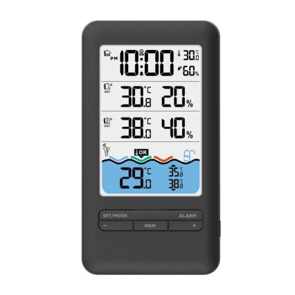Immax NEO 07529L - Pametni senzor temperature za bazen +2x unutrašnji senzor temperature i vlažnosti Wi-Fi Tuya