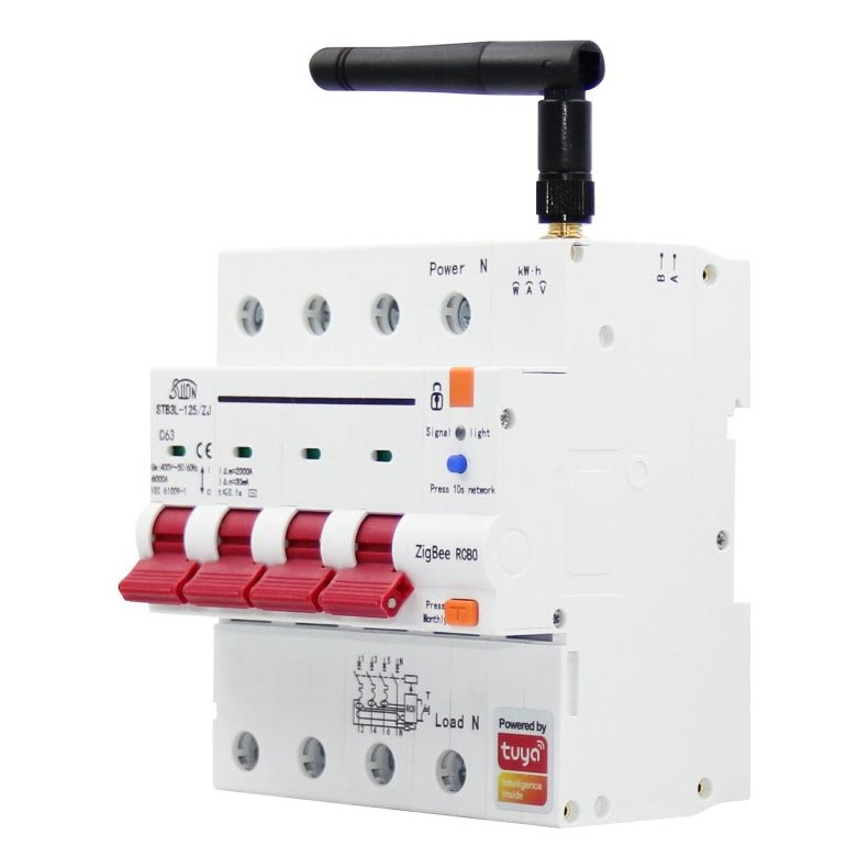Immax NEO 07531L - Pametan trofazni automatski prekidač 1-63A Tuya