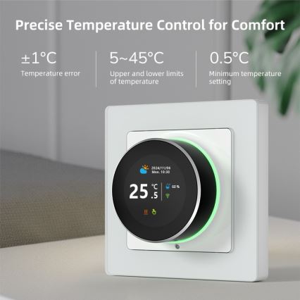 Immax NEO 07534L - Termostat za podno grejanje SMART 230V/3A Wi-Fi Tuya