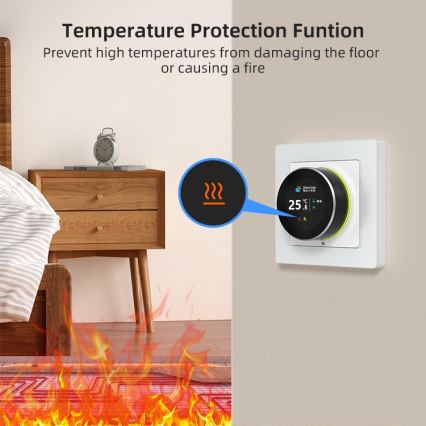 Immax NEO 07535L - SMART termostat za električno podno grejanje 230V/16A Wi-Fi Tuya