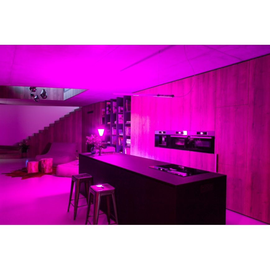 Immax NEO 07712CDO - Set 3x LED RGB+CCT Prigušiva sijalica E27/9W/230V Wi-Fi Tuya + Daljinski upravljač