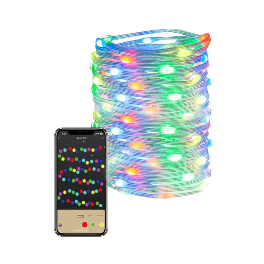 Immax NEO 07736L - LED RGB Prigušiva vanjska traka NEO LITE LED/8,4W/230V 16 m IP44 Wi-Fi Tuya